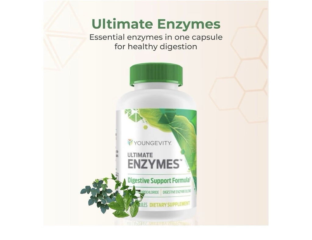 3 Pack Youngevity Ultimate Enzymes Digestive Support Formula Gas Bloating Relief