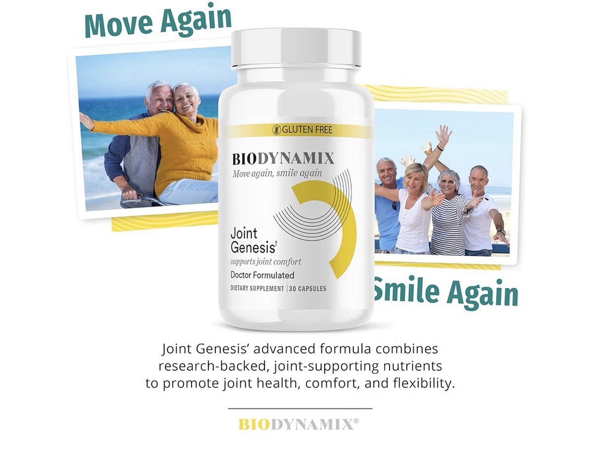 BioDynamix Joint Genesis Move Smile Again  Comfortable Flexible Joints 60capsule