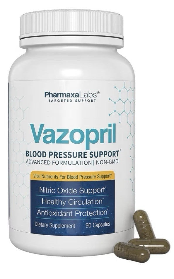 Vazopril Blood Pressure Support Supplement Healthy Heart Blood Circulation 90cap