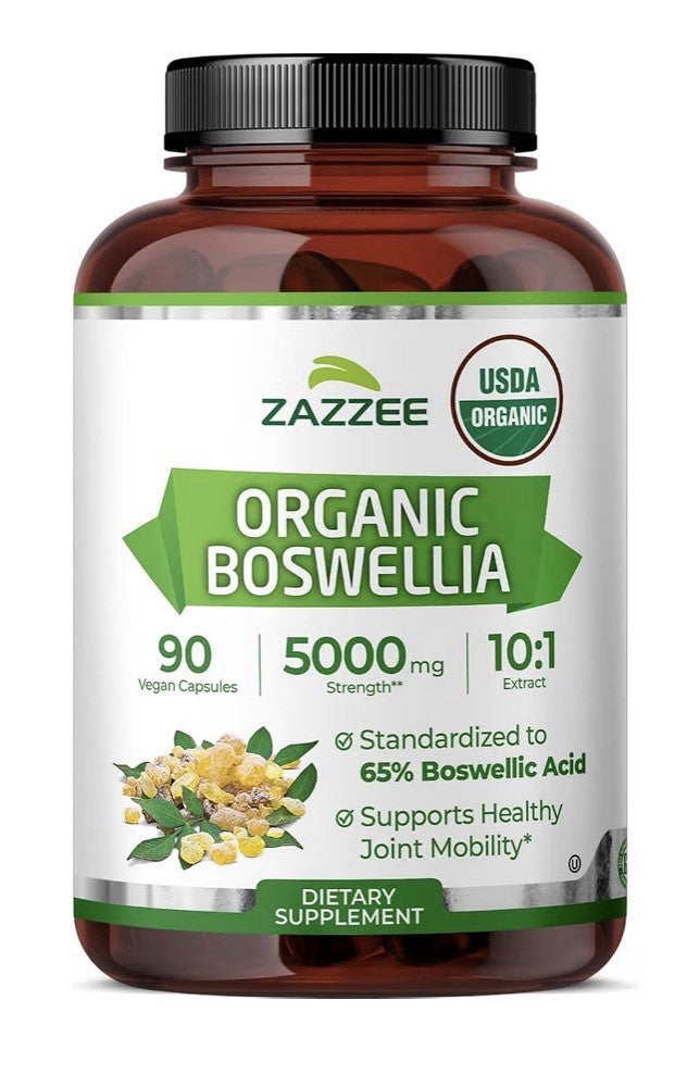 Zazzee Boswellia Supports Healthy Joint Mobility 3 Month Supply 90 Capsules
