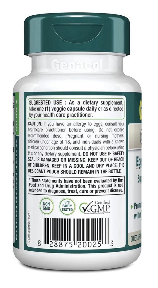 Genacol Ovoflex Eggshell Membrane Healthy Joint Comfort Flexibility 30 Capsules