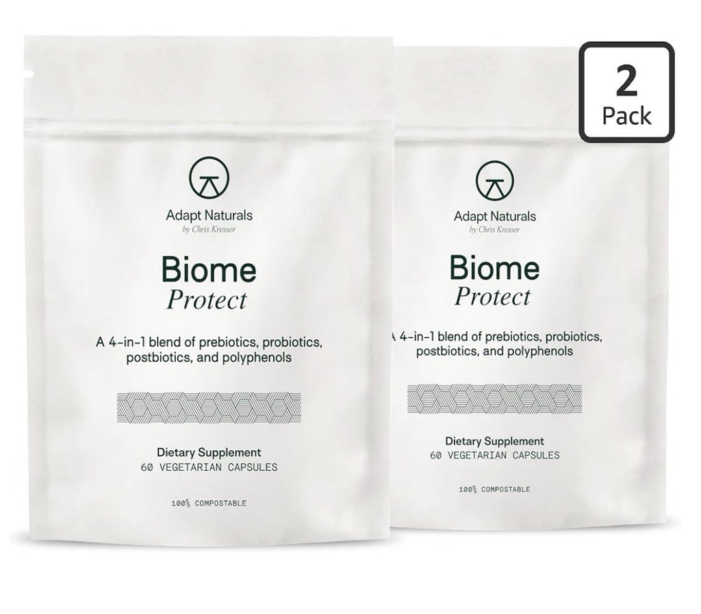 2 Pack Adapt Naturals Biome Protect 4in1 Blend Prebiotics Probiotics Postbiotics