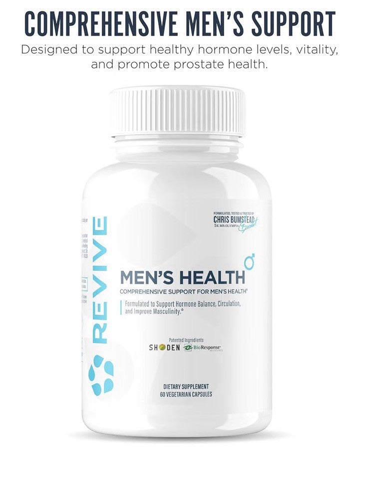 Revive MD Men’s Health Supports Hormone Balance Circulation Prostate 60 Capsules