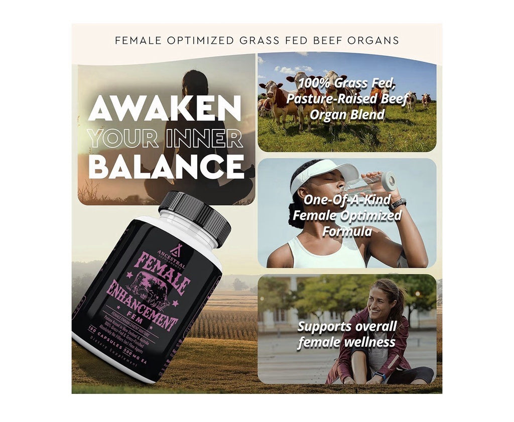 Ancestral Supplements Female Enhancement Supports Hormone Balance Wellness 180ca
