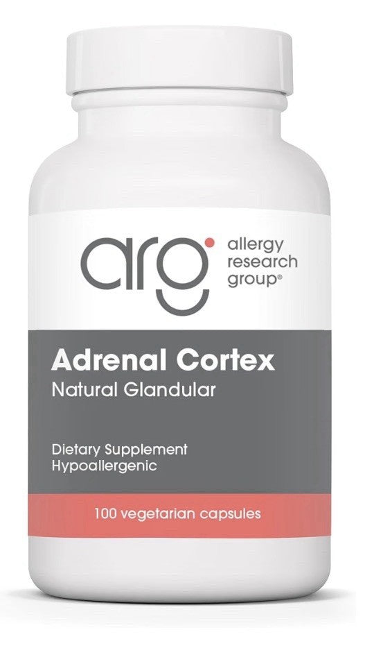 Allergy Research Group ARG Adrenal Cortex 100mg Natural Glandular 100 Capsules