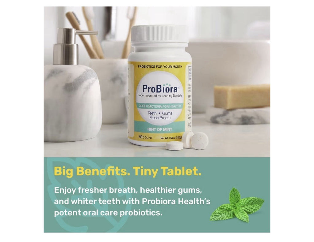 3 Pack ProBiora Probiotic Oral Care Supplement Gum Teeth Health Chewable  Mint