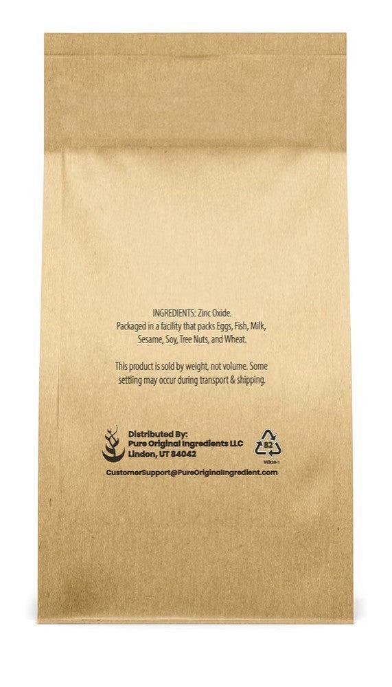 Pure Original Ingredients Zinc Oxide Powder For DIY cosmetics Soap Making 1 Lb