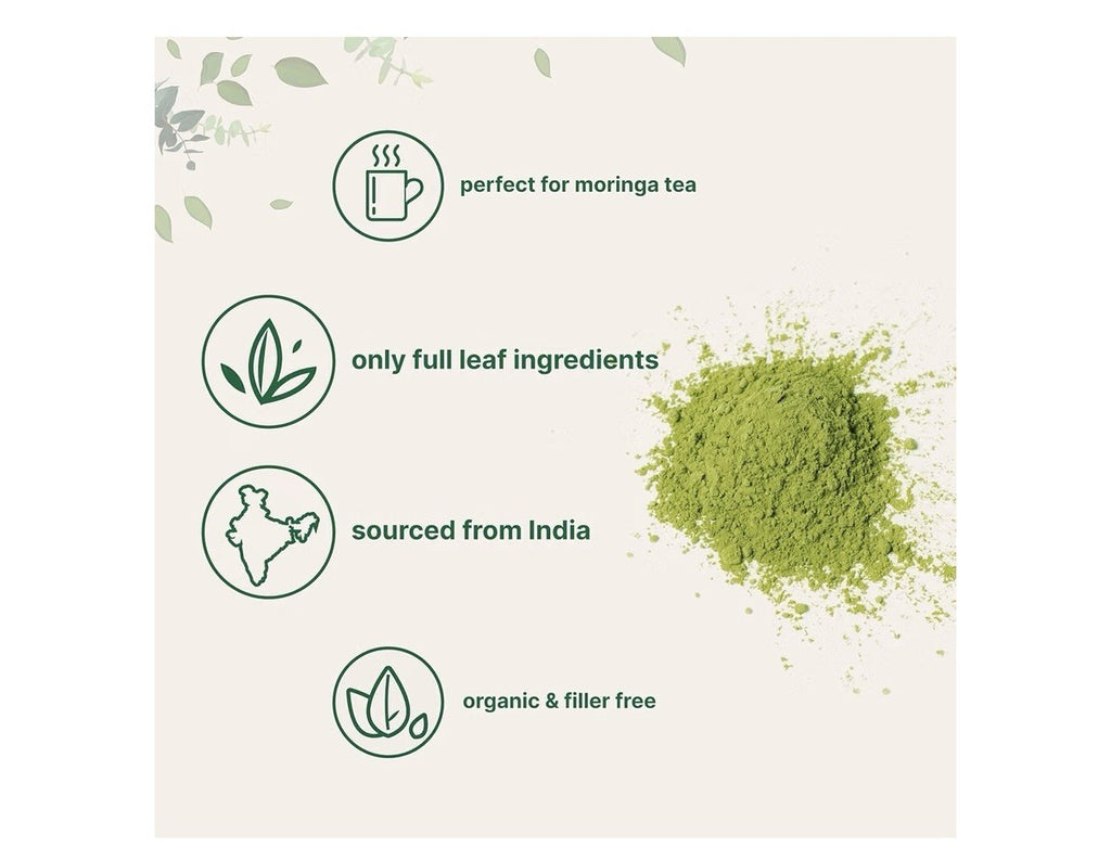 Micro Ingredients Moringa Oleifera Powder Organic Pure Leaves Without Stems 2 Ib