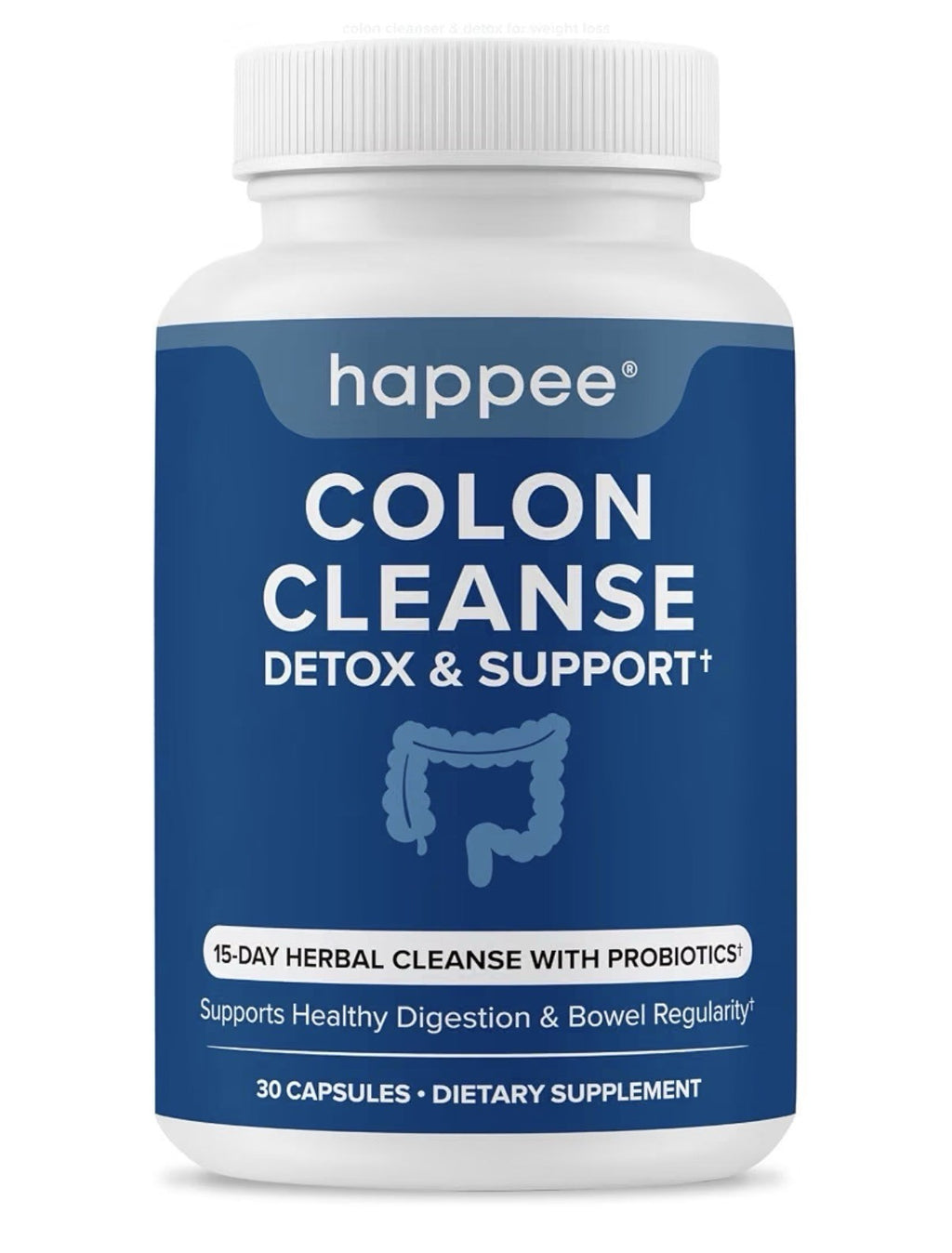 Happee Colon Cleanse Detox & Support Bowel Regularity Support 15 Day Cleanse 30C