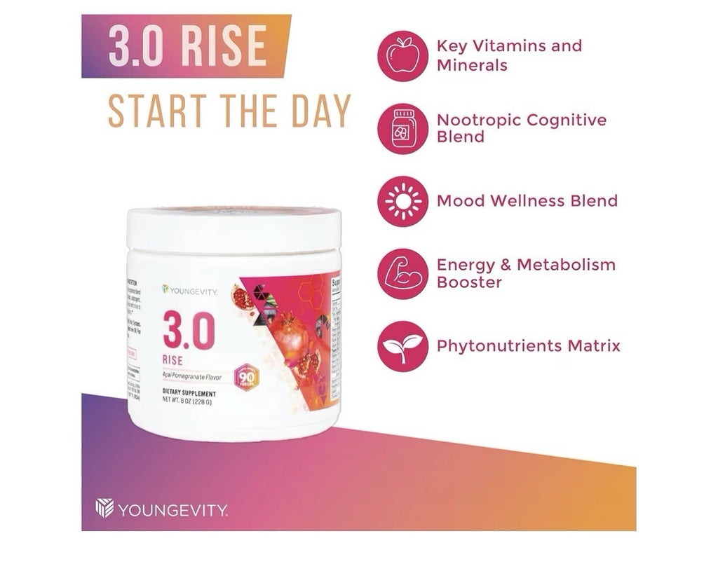 Youngevity 3.0 Rise & Restore Dual-System Supplement For Day & Night