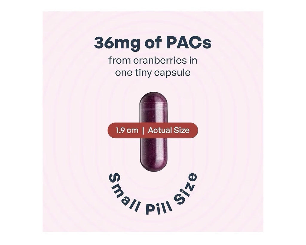 Utiva Cranberry PACs Urinary Tract Bladder Health For Women And Men 30 Capsules
