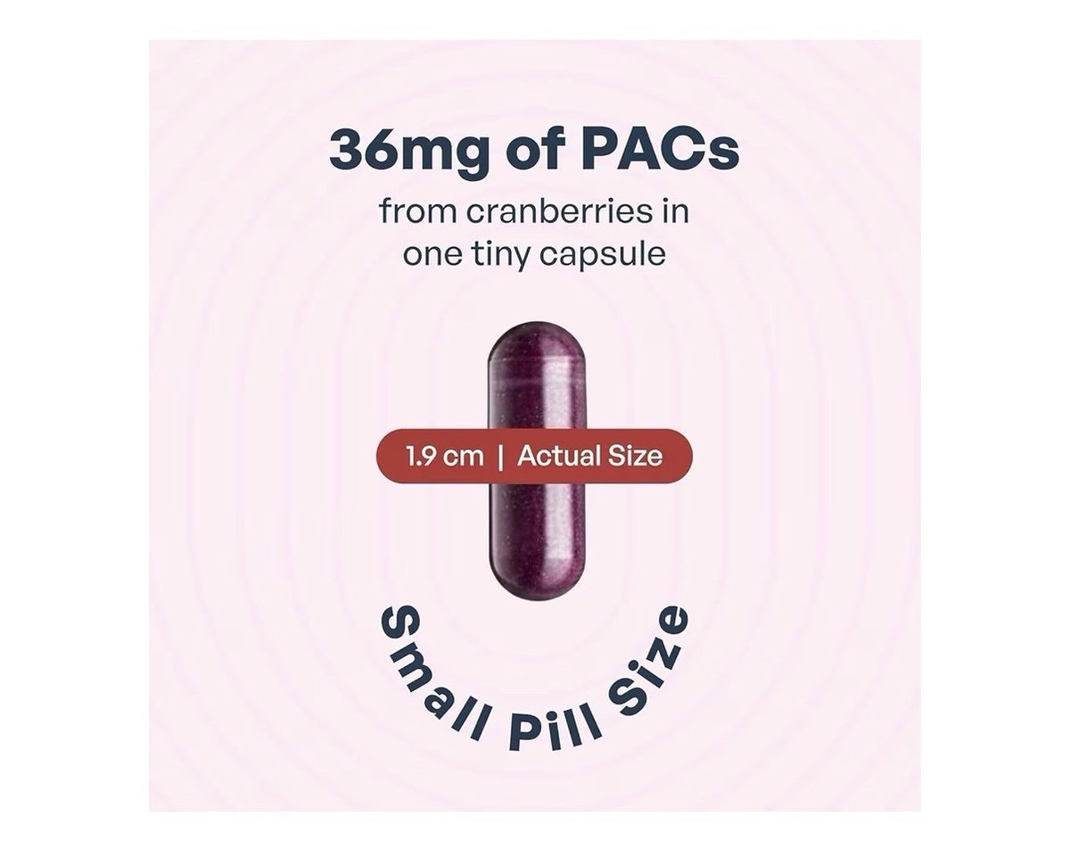 Utiva Cranberry PACs Urinary Tract Bladder Health For Women And Men 30 Capsules