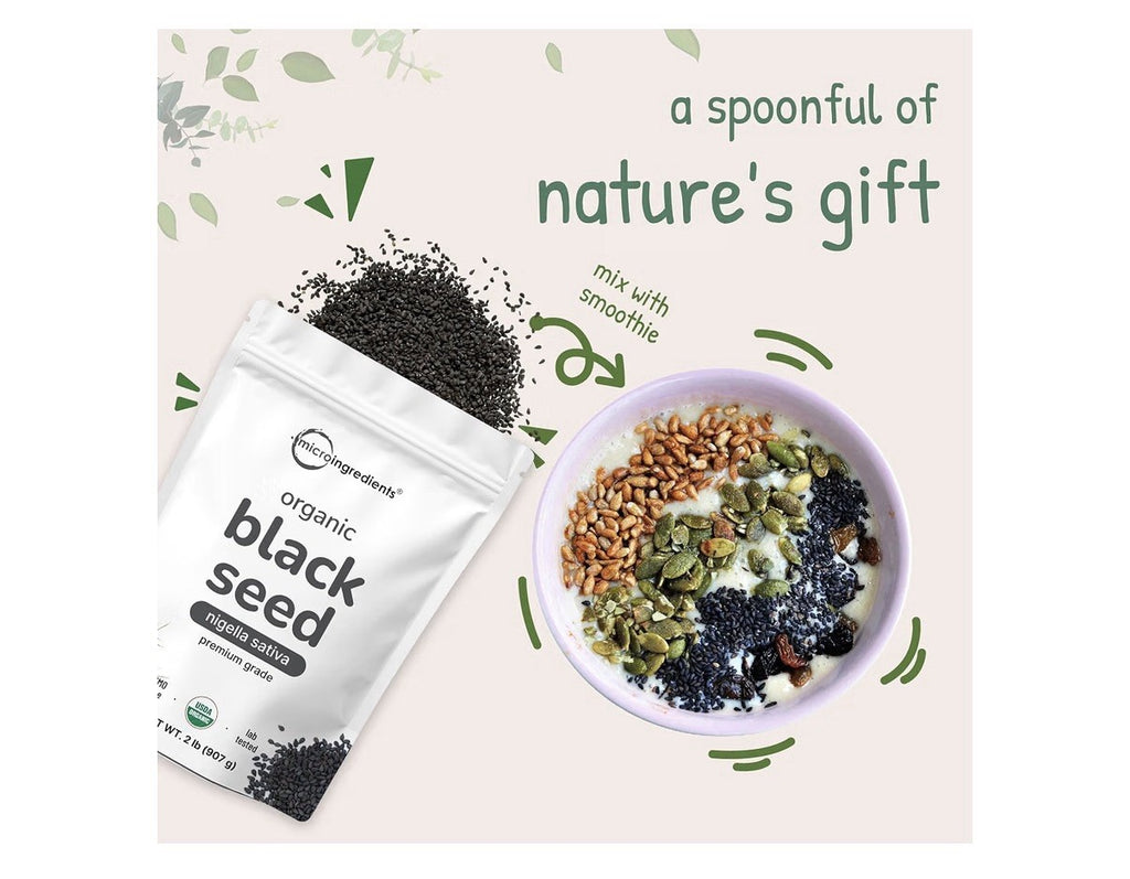 Organic Black Cumin Seed Nigella Sativa Premium Grade  2lbs