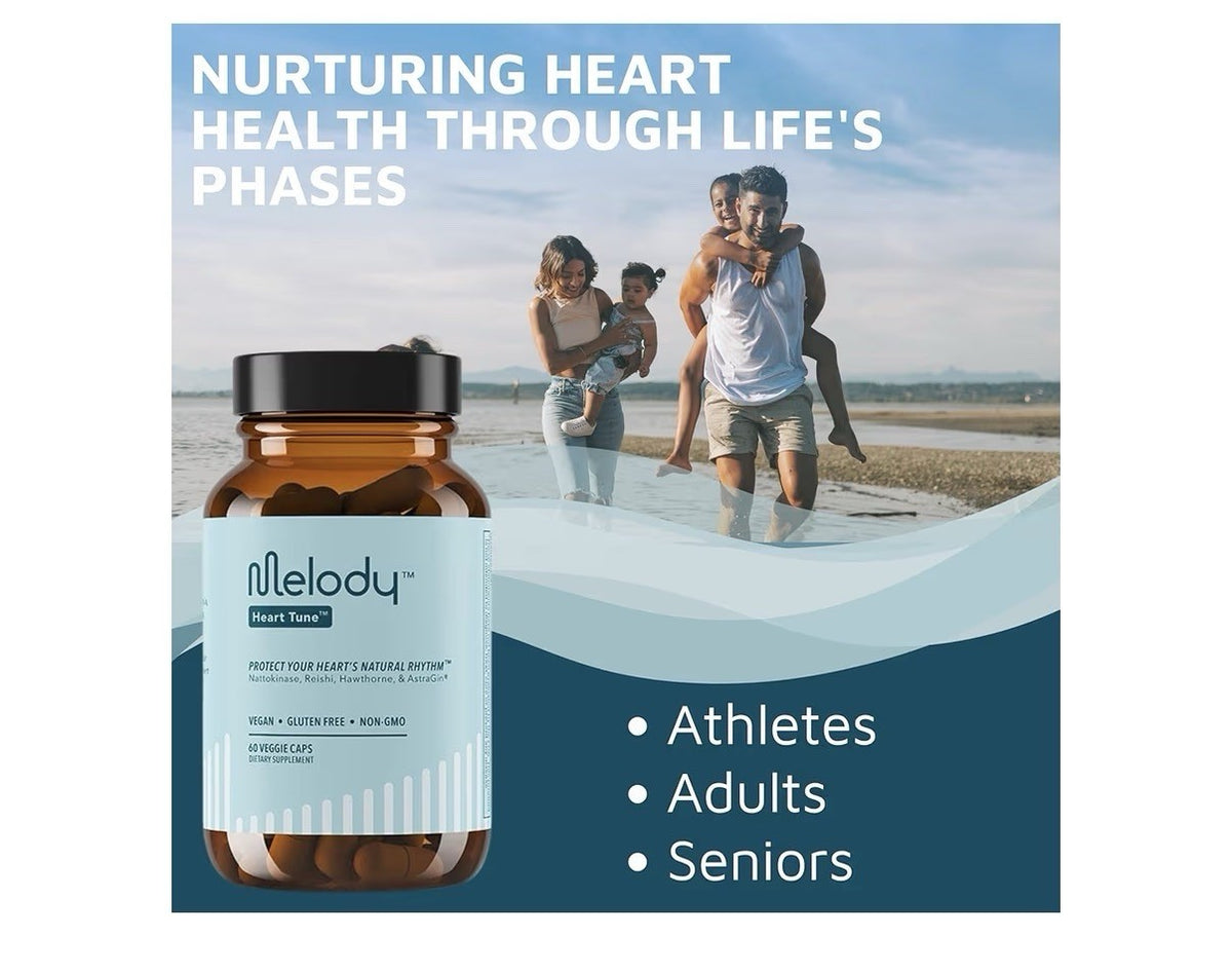 Melody Heart Tune 4-in-1 Blood Pressure Support Supplements 2 Month Supply