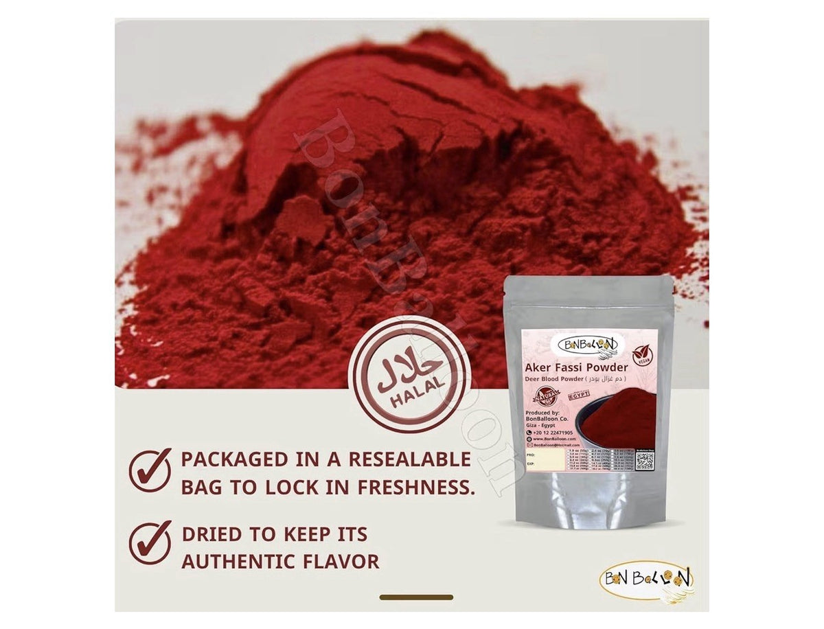 Aker Fassi Powder Pure Deer Blood Magic Dry Dried Herbal natural Halal 17.64oz