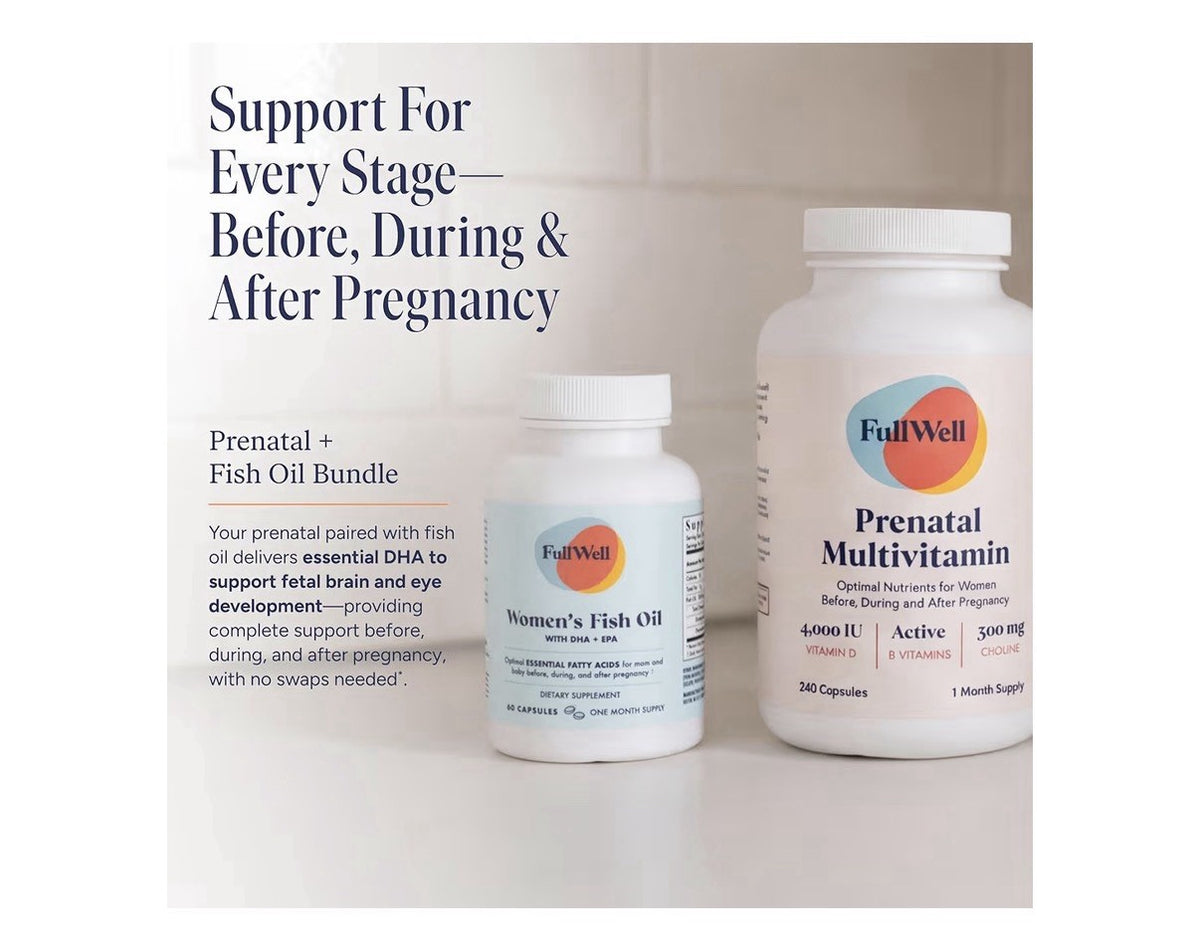 FullWell Prenatal Multivitamin Optimal Nutrients For Women Pregnancy 2 Pack