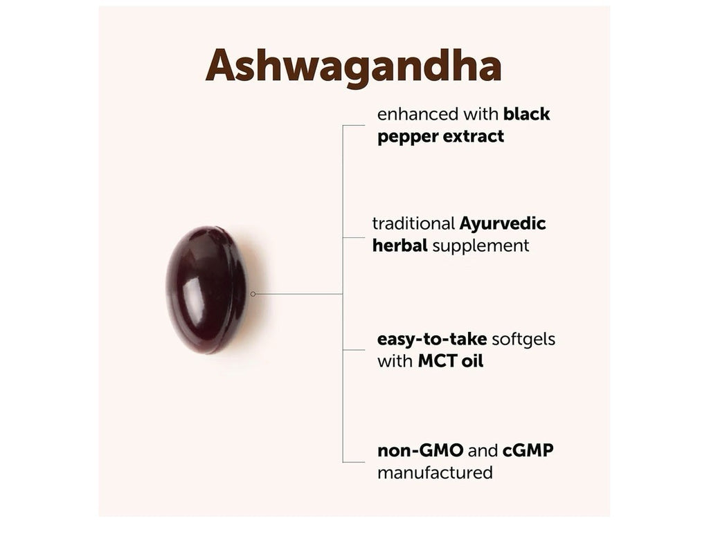Micro Ingredients Ashwagandha Highly Bioavailability Made With Macao Oil 150sgel