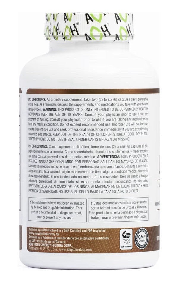 ADAPTOHEAL Liverheal Adaptogenic Blend Liver Health Support Cleanse 180 Capsules