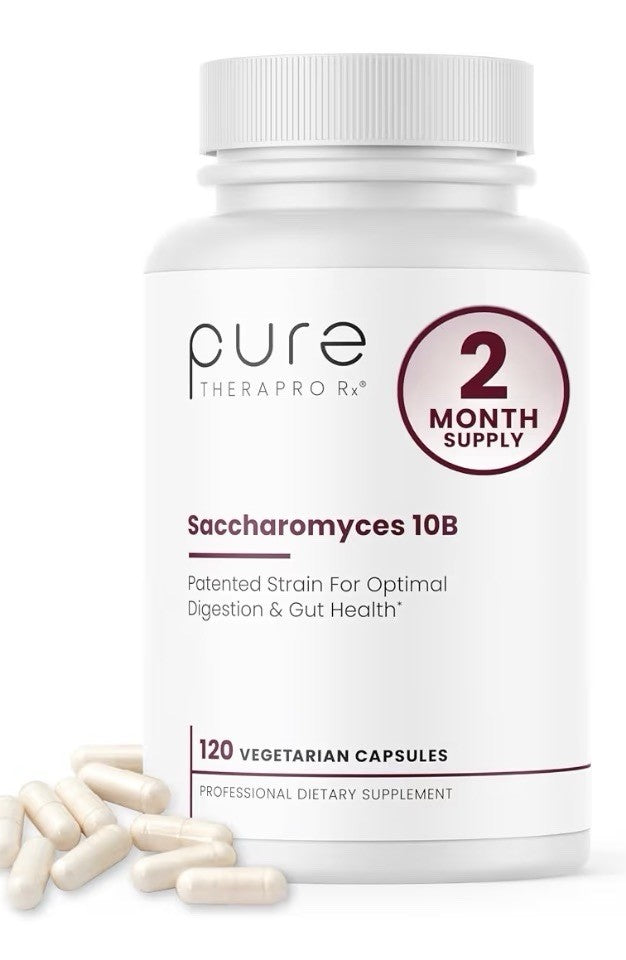 Pure Therapro Rx Saccharomyces Boulardii Probiotics 10Billion CFU USA Made 120ca