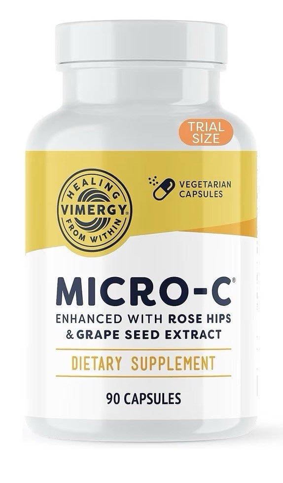 Vimergy Micro-C Vitamin C Capsules 500mg per Capsule Bones Immune Support 90caps