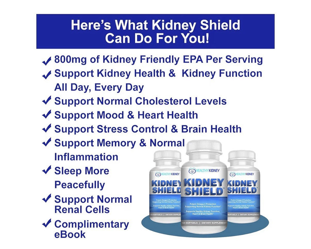 Kidney Restore & Kidney Shield Bundle for Kidney Cleanse Function Renal Health