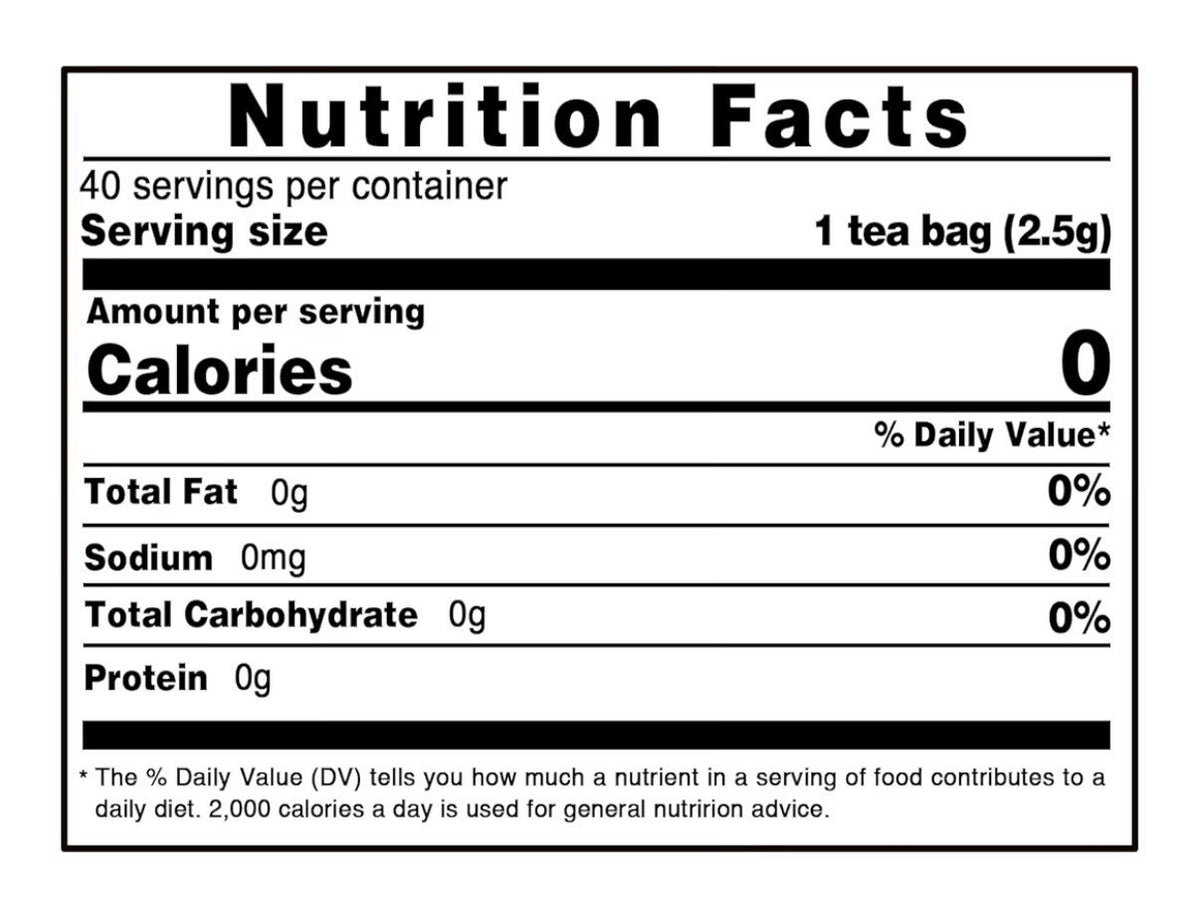 TEARELAE Blueberry Tea with Hibiscus Mint & Raisins Refreshing Taste 40 Tea Bags