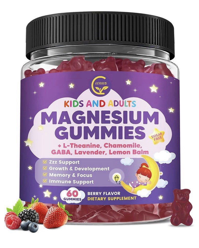 2 Pack GORNVB Magnesium Gummies Kids And Adults Sleep Immune Memory Focus Bone