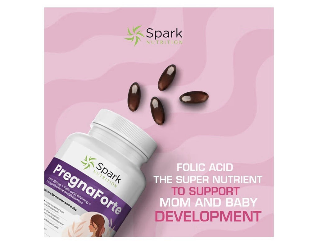 Spark Nutrition Pregnaforte 1 a day Prenatal vitamins for women 2 month Supply
