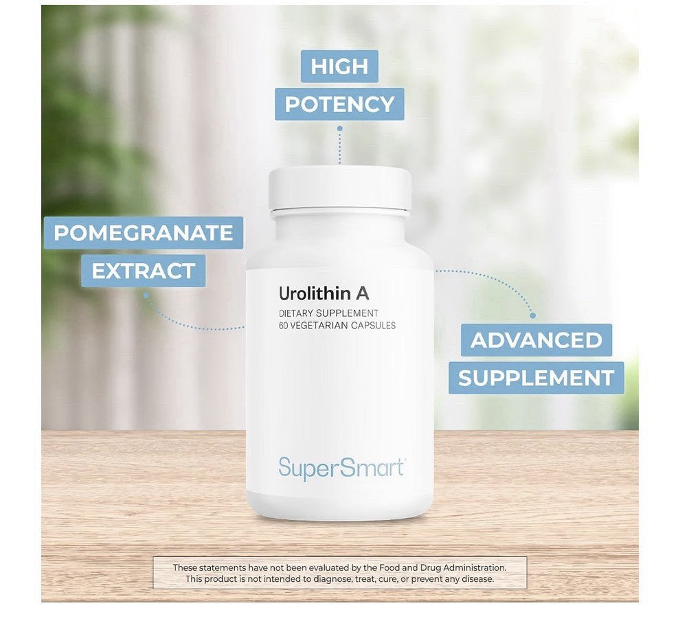 Supersmart Urolithin A Postbiotic Supplement from Pomegranate Extract 60 Capsule