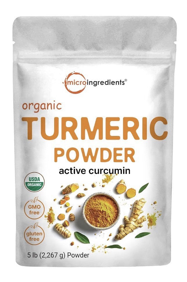 Micro Ingredients Organic Turmeric Powder Active Curcumin Joints Immune 5 Pounds