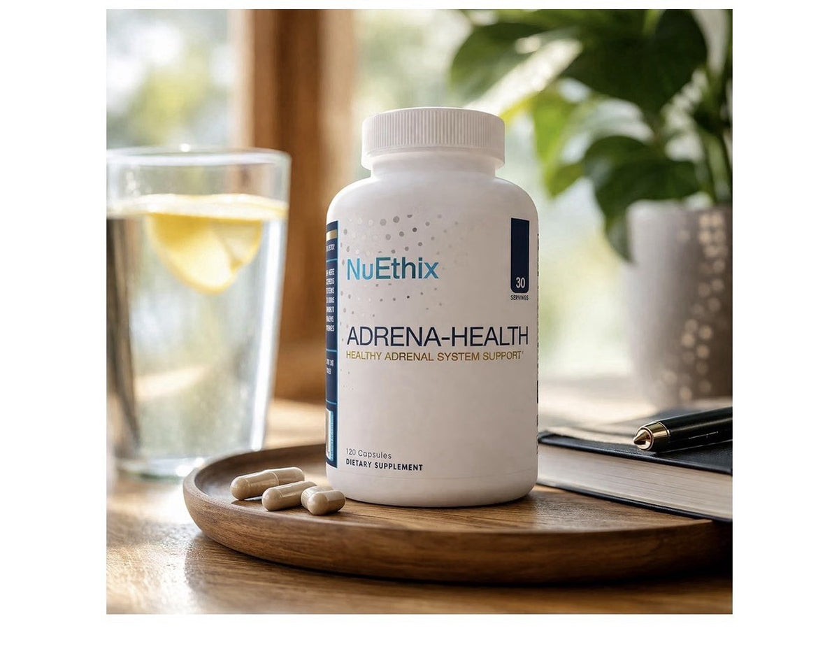 NuEthix Formulations Adrena-Health Healthy Adrenal System Support 120 Capsules