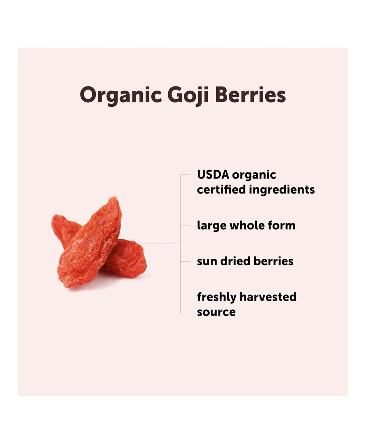 Micro Ingredients Organic Goji Berries Large Whole Sun Dried Berries 2lbs