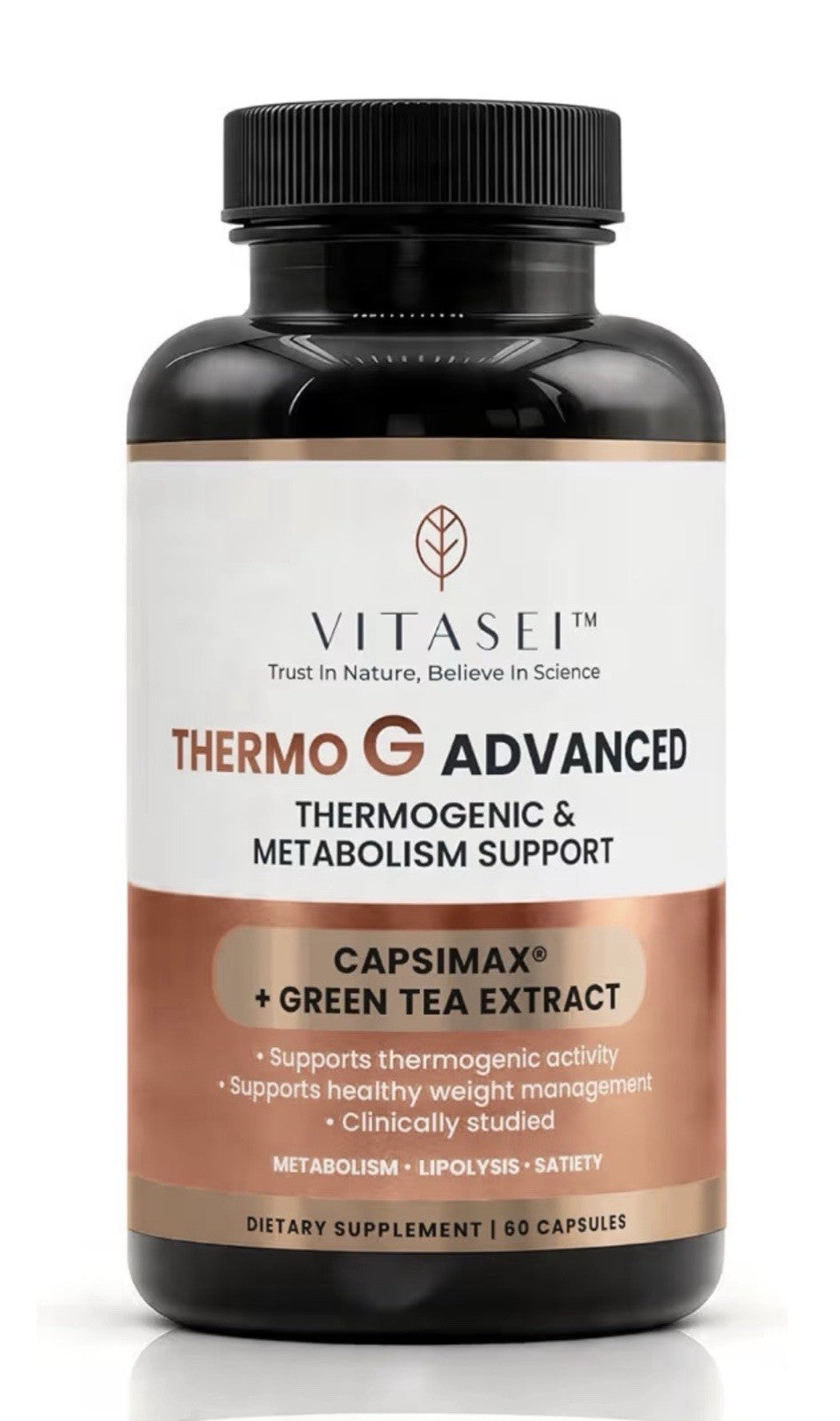 VITASEI Thermo G Advanced Thermogenic & Metabolism Support With Capsimax 60 Caps