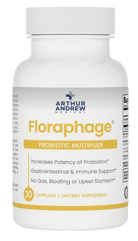 Arthur Andrew Medical Floraphage Probiotic Multiplier Prebiotic Formula 30 Caps