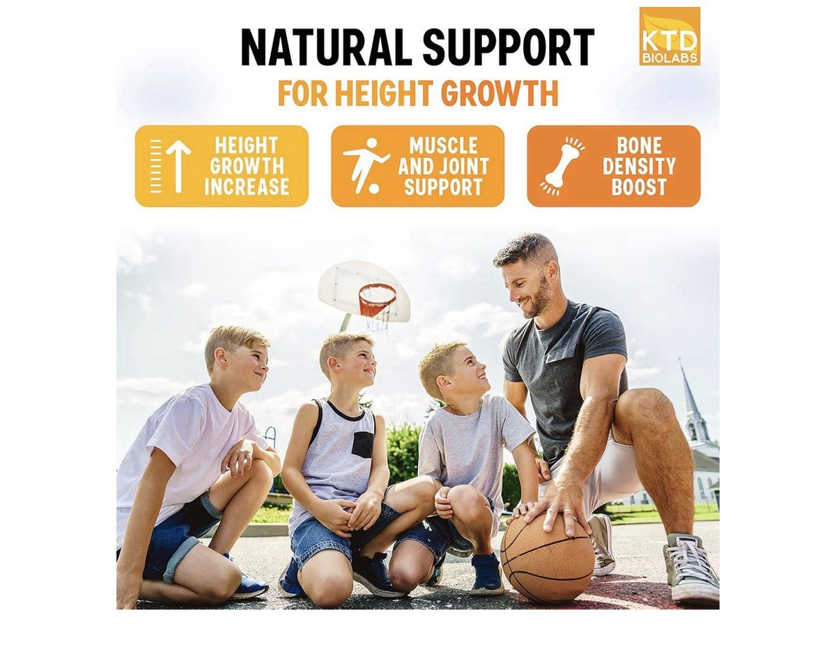 2 Pack KTD BIOLABS Height Growth Support Bone Density For Kids Teens And Adults