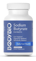 BodyBio Sodium Butyrate Postbiotic Gut Health Digestive Metabolic Balance 60caps
