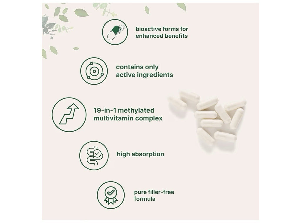 Micro Ingredients Pure Methylated Multivitamin Bioactive Forms Advanced 240 Caps