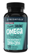 Freshfield Omega 3 Algae Based DHA + DPA Ocean Saving 120 Vegan Capsules