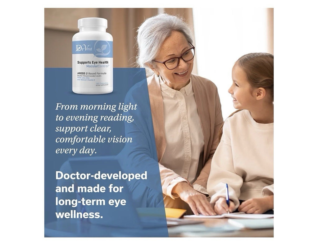 DrVmd AREDS 2 Based Formula Supports Eye Health Macular Control  180 Cpaules