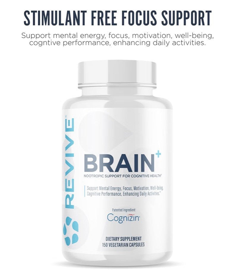 Revive Brain for Nootropic Support For Cognitive Health Memory Motivation 150cap
