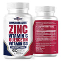 IMMUNO BLASTER Zinc Quercetin Vitamin C, D3 Antioxidant Immune Support 60Capsule