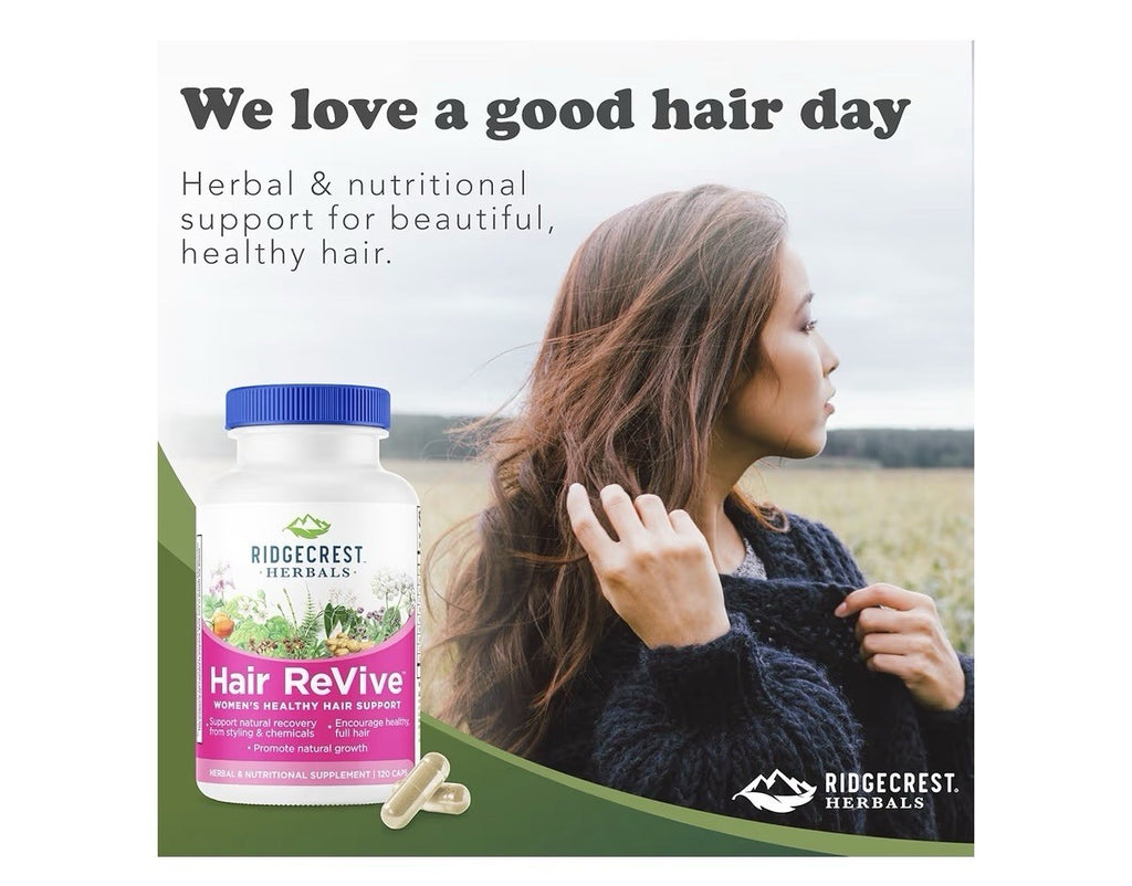 RidgeCrest Herbals Hair ReVive Nutritional Healthy Hair Support Supplement 120ca