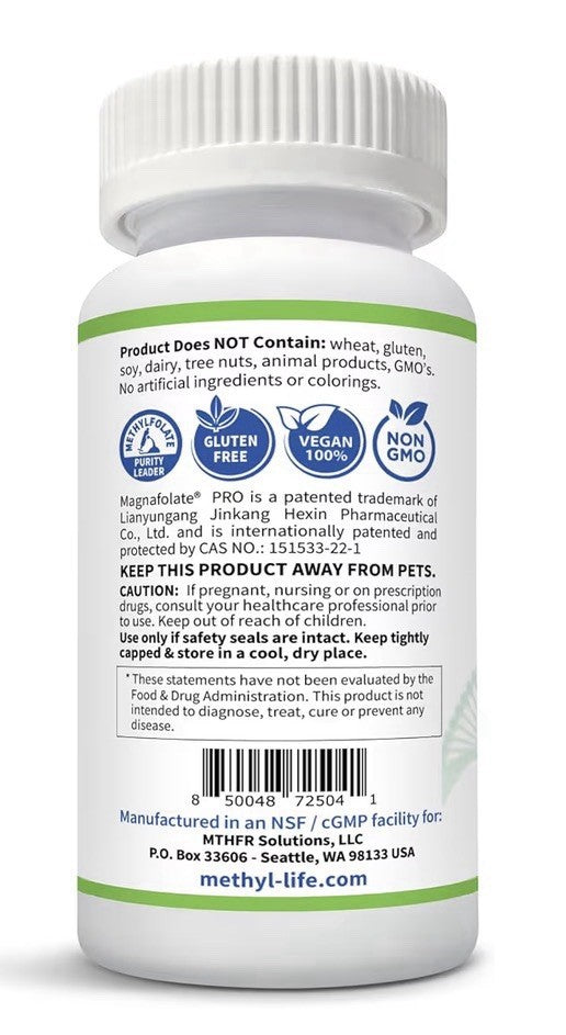 Methyl-Life B-Methylated II Chewable Methylfolate + Methyl B12 Subliminal 90Tab