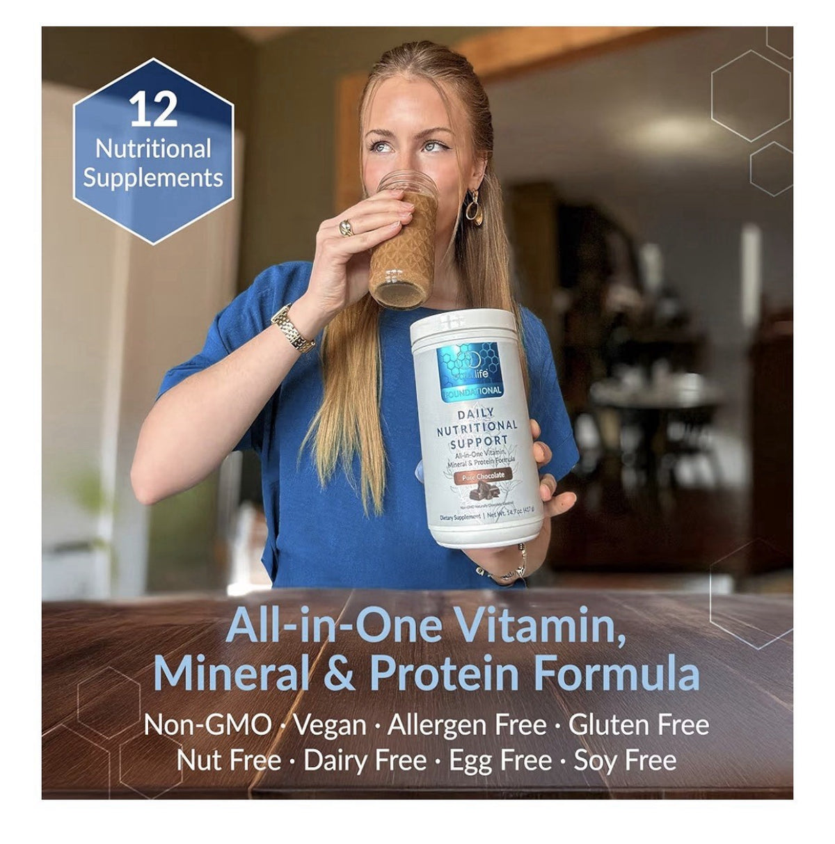 Equilife Foundational Daily Nutritional Support All In One Vitamins Chocolate