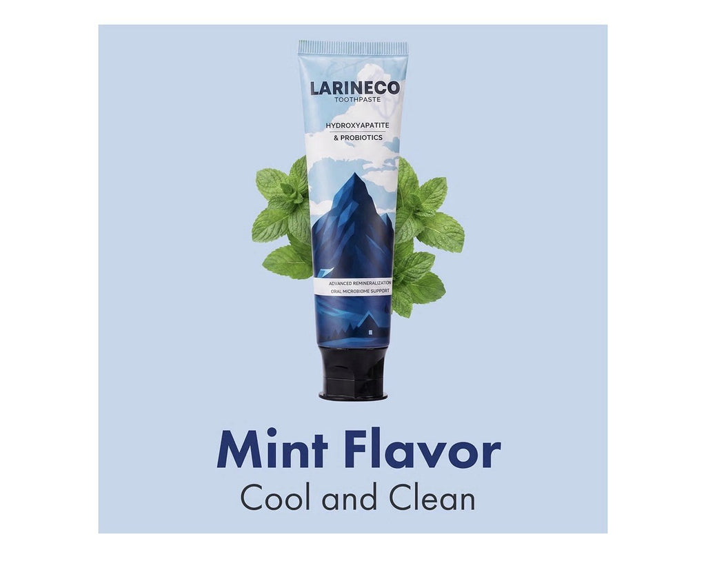 Larineco Hydroxyapatite & Probiotics Toothpaste Remineralizing 4 Oz Mint