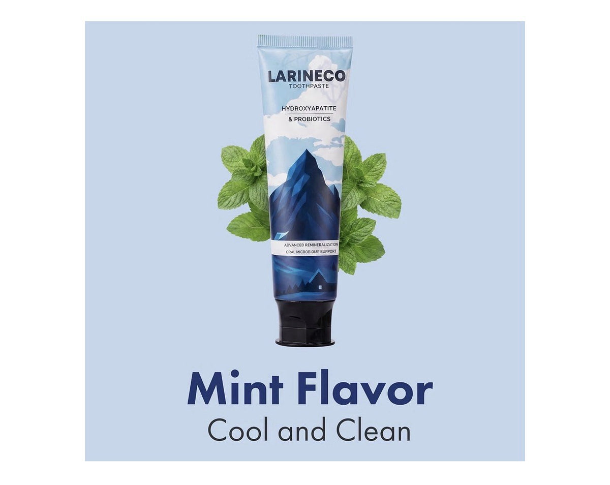 Larineco Hydroxyapatite & Probiotics Toothpaste Remineralizing 4 Oz Mint