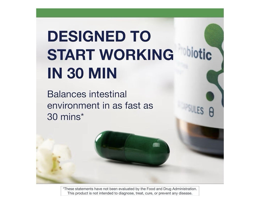 Metagenics UltraFlora Acute Care Probiotic Relives Occasional Diarrhea 30Capsule