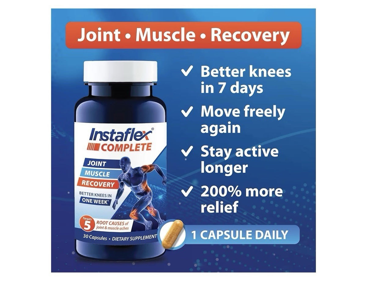 Instaflex Complete Joint Supplement Doctor Formulated Joint Muscle Recovery 30ca