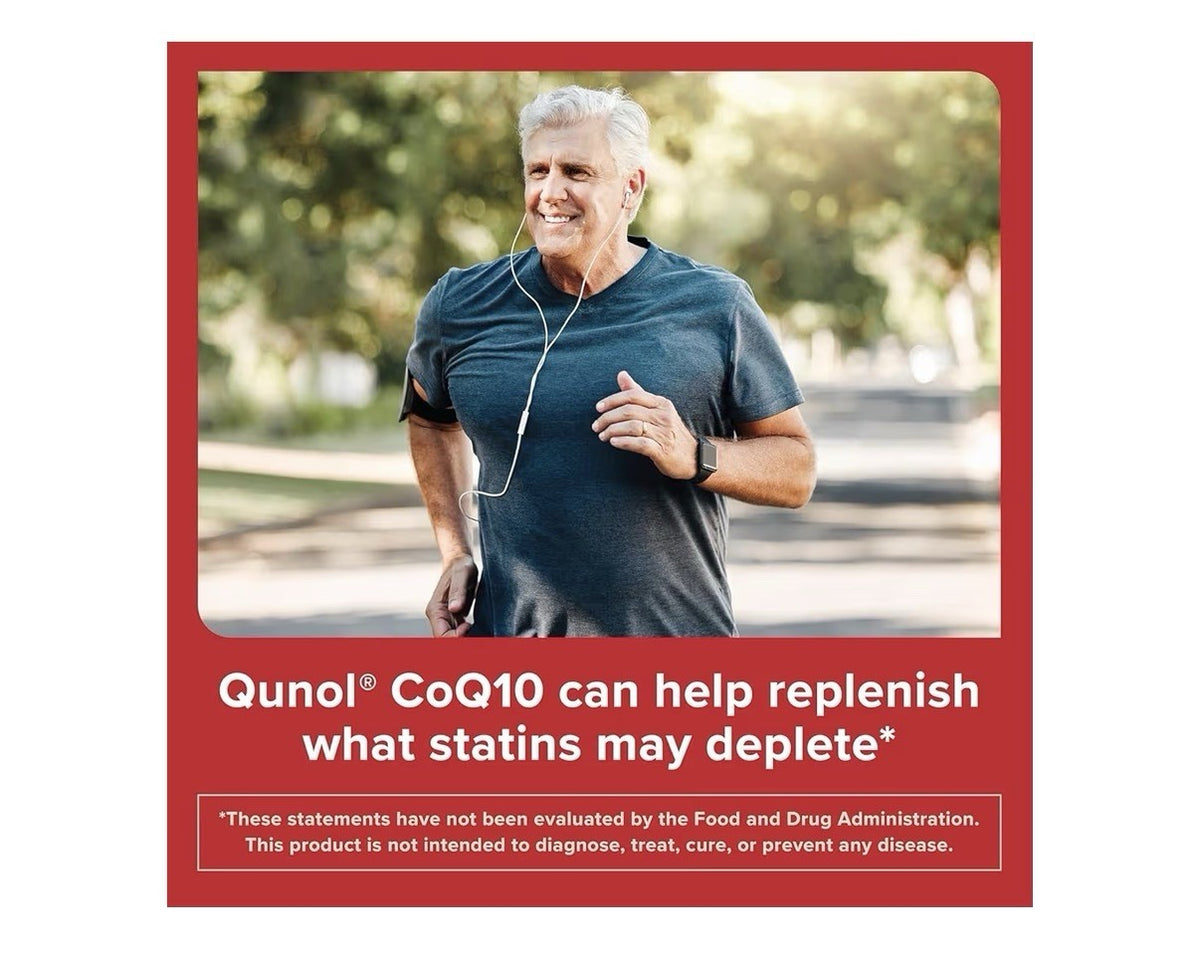 Qunol Mega CoQ10 Ubiquinol 100mg CoenzymeQ10 Antioxidant Heart Health 100softgel