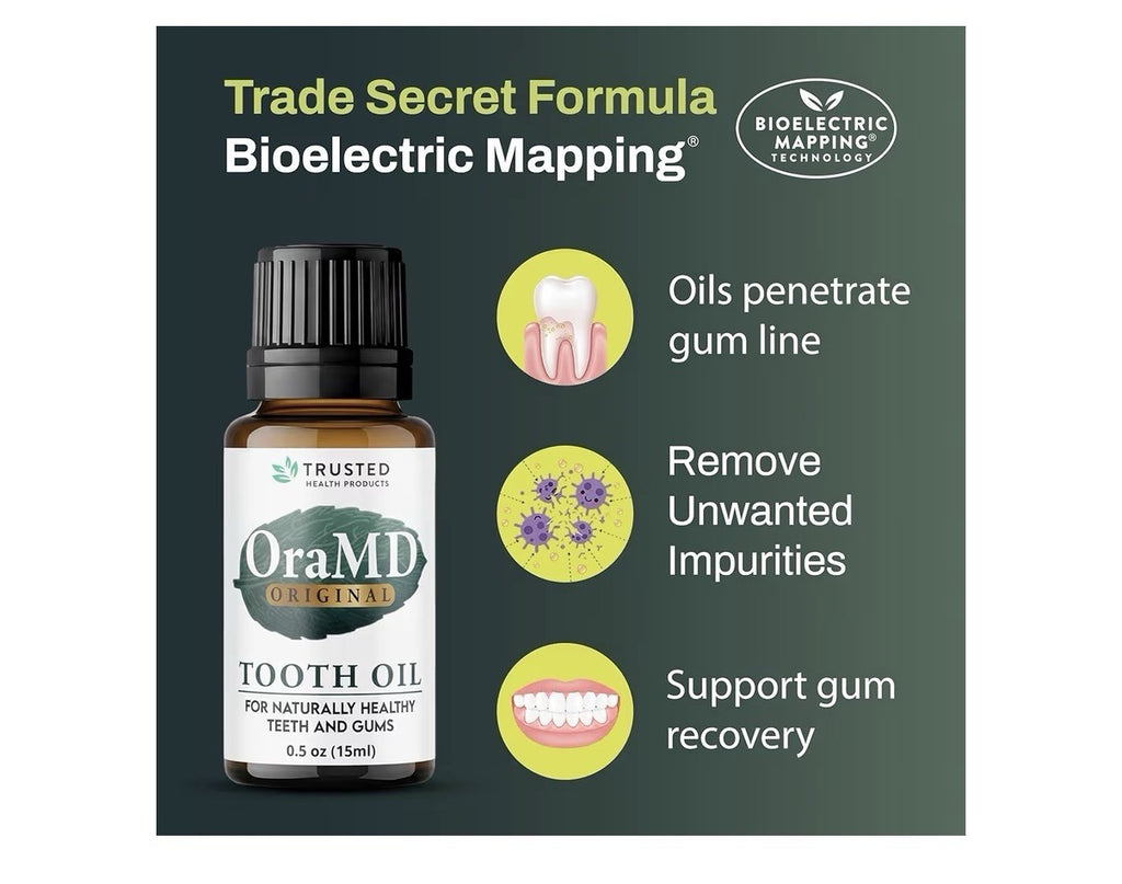 2 Packs OraMD Tooth Oil 4-in-1 Original Strength Clinically Tested Gum Disease